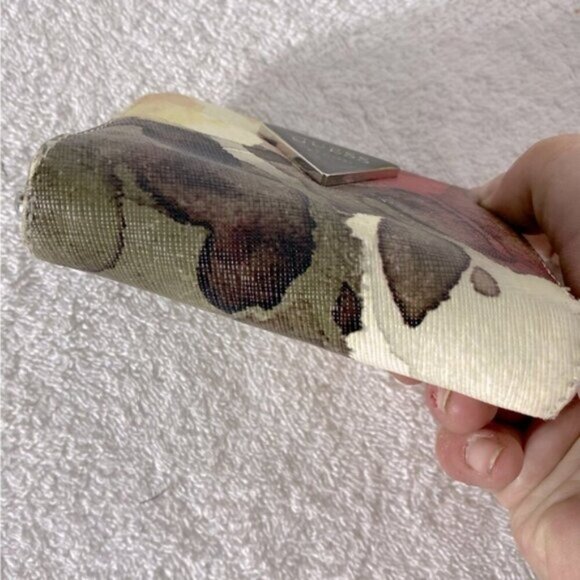 Vintage Y2K Guess Multicolour Watercolour Print Wallet with Guess Logo - Picture 7 of 15